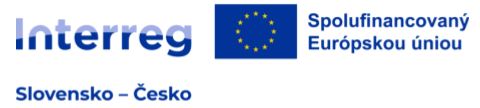 Logo programu Interreg – Slovensko–Česko, spolufinancováno Evropskou unií.