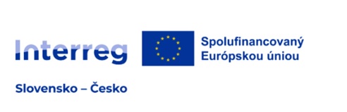Logo programu Interreg s vlajkou EU a textem „Spolufinancovaný Európskou úniou, Slovensko – Česko“.