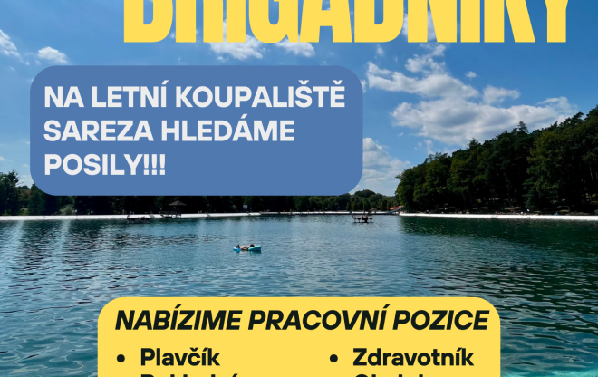 Brigáda na letním koupališti SAREZA – Hledáme posily na léto 2026