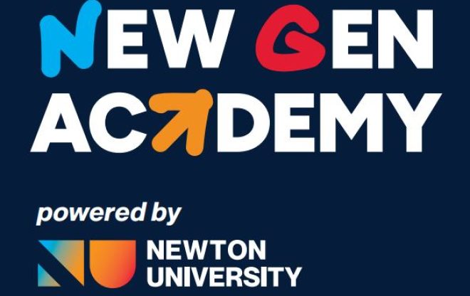 Logo New Gen Academy powered by Newton University