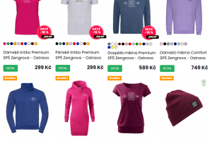 Školní merch SPŠ Zengrova Ostrava – trička, mikiny, šaty a kulich s logem školy